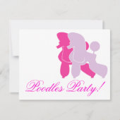 Pudel in Rosa pink (Front)