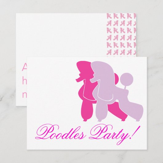 Pudel in Rosa pink (Front/Back)