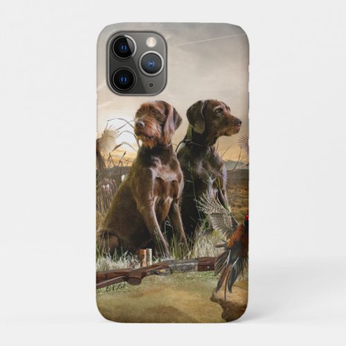 Pudelpointers Hunting pheasant      iPhone 11 Pro Case