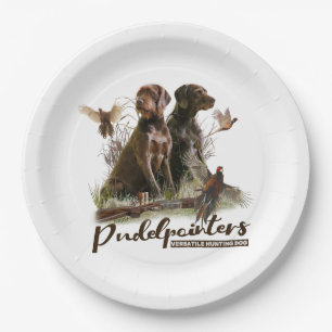Pudelpointers, Hunting pheasant Paper Plates