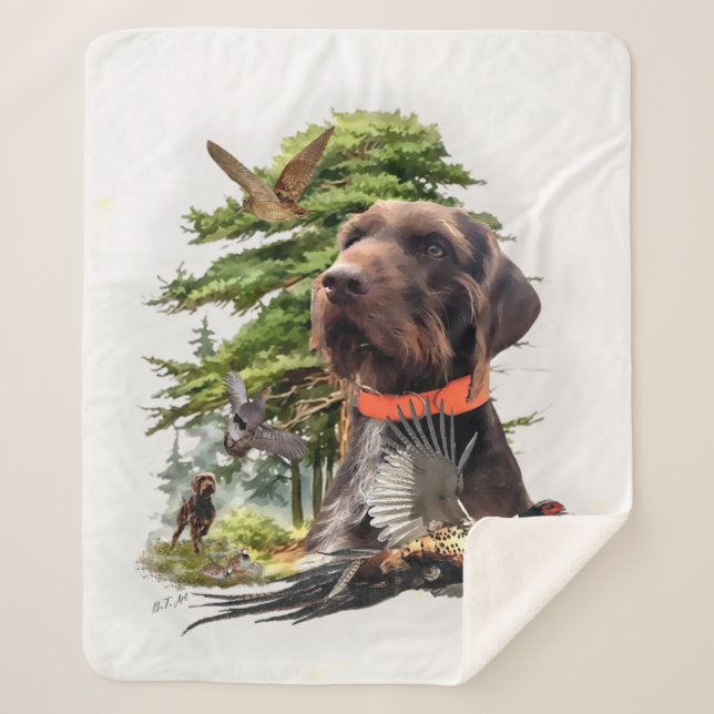 Pudelpointers Sherpa Blanket (Front)