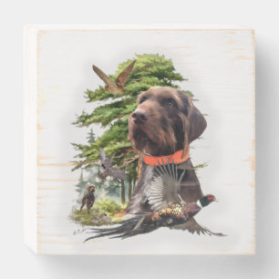 Pudelpointers Wooden Box Sign