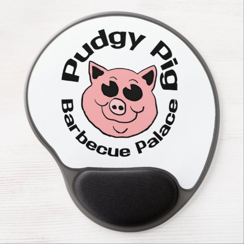 Pudgy Pig Barbecue Palace Gel Mouse Pad