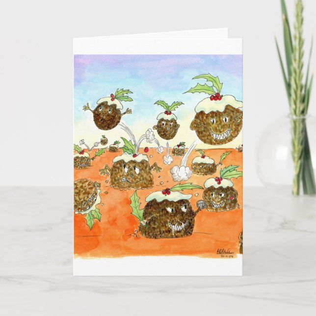 Puds:  Christmas Holiday Card (Front)