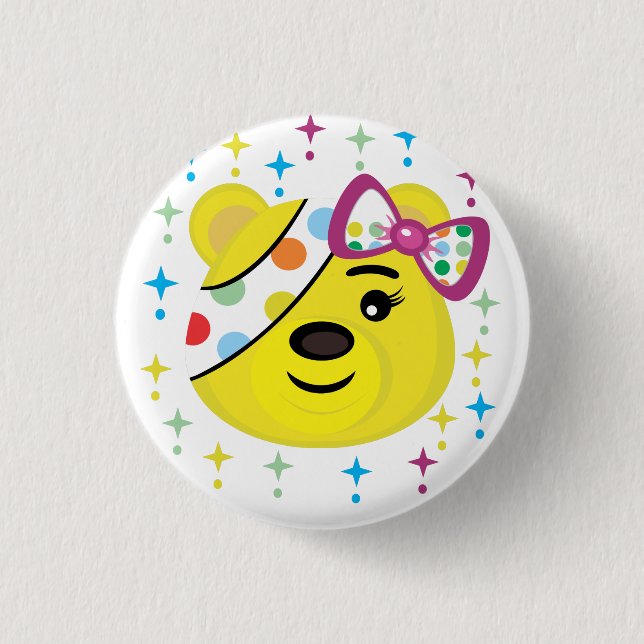 Pudsey bear button (Front)