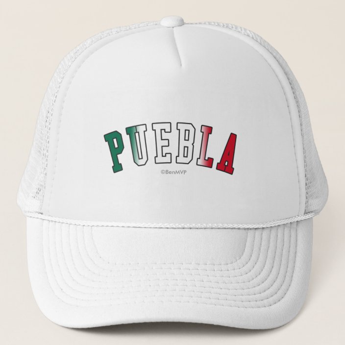 Puebla in Mexico National Flag Colors Hat