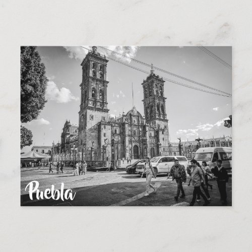 Puebla Mxico Cathedral Postcard