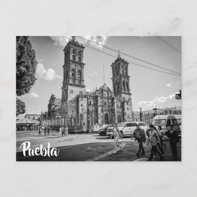Puebla, México Cathedral Postcard (Front)