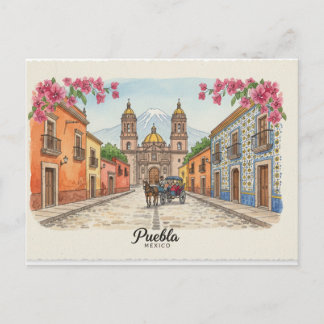 Puebla Mexico,  Postcard