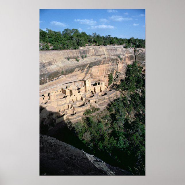 Pueblo Indian cliff dwellings Poster (Front)