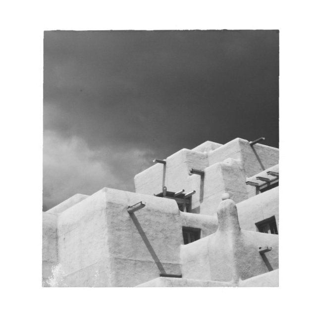 Pueblo style adobe Inn at Loretto, Santa Fe, New 2 Notepad (Front)