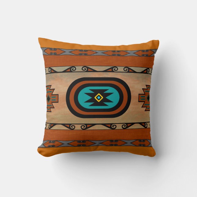 Pueblo Throw Pillow (Front)