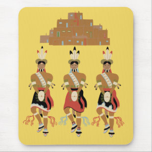 Pueblo Turtle Dancers Mousepad