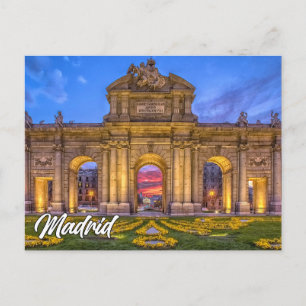 Puerta de Alcala, Madrid, Spain Postcard