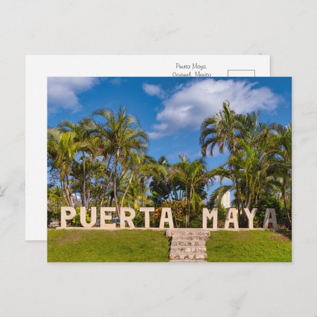 Puerta Maya Paradise Postcard (Front/Back)