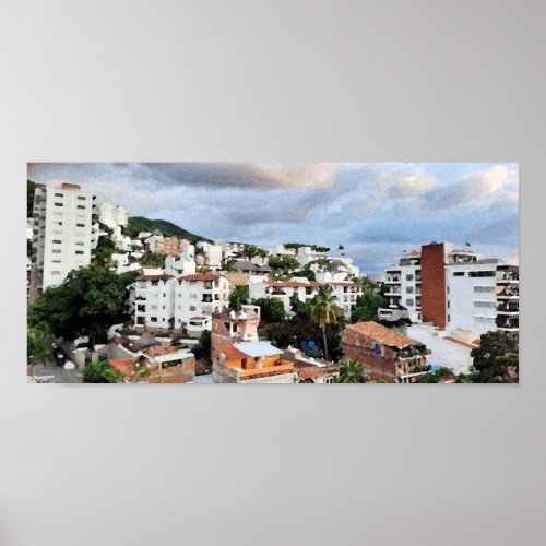 Puerta Vallarta Painting Poster