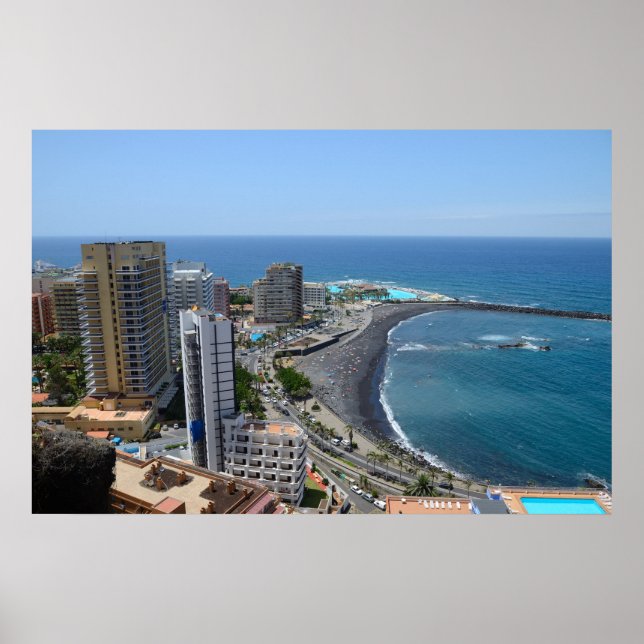 Puerto de la Cruz, Tenerife, Spain Poster (Front)