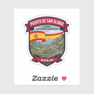 Puerto de San Glorio Cantabria Scenic Route Sticker