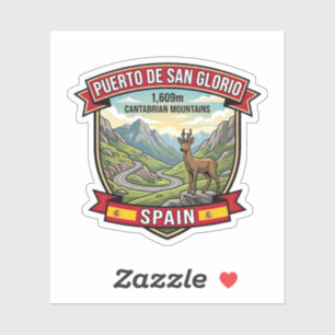 Puerto de San Glorio Picos de Europa Route Sticker