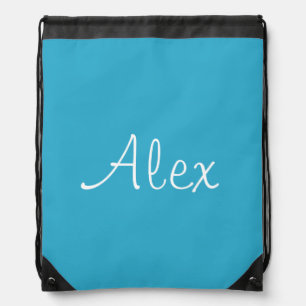 Puerto Madero Aqua Drawstring Bag