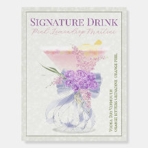 Puerto Madero Sheer Bow bouquet Signature drink