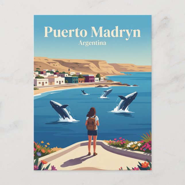 Puerto Madryn Argentina Postcard (Front)