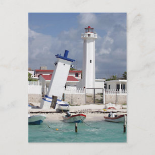 Puerto Morelos Lighthouse Postcard