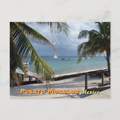 Puerto Morelos Mexico Postcard