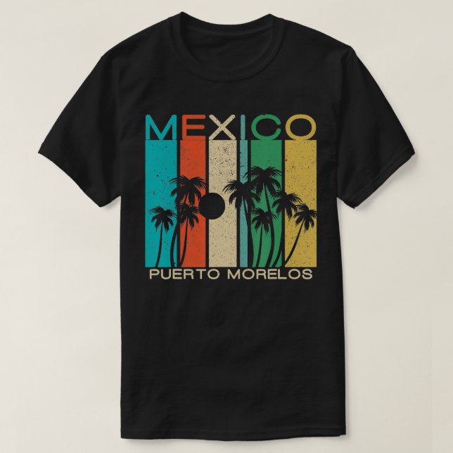 Puerto Morelos  Souvenir Mexico Summer Gift  T-Shirt (Design Front)