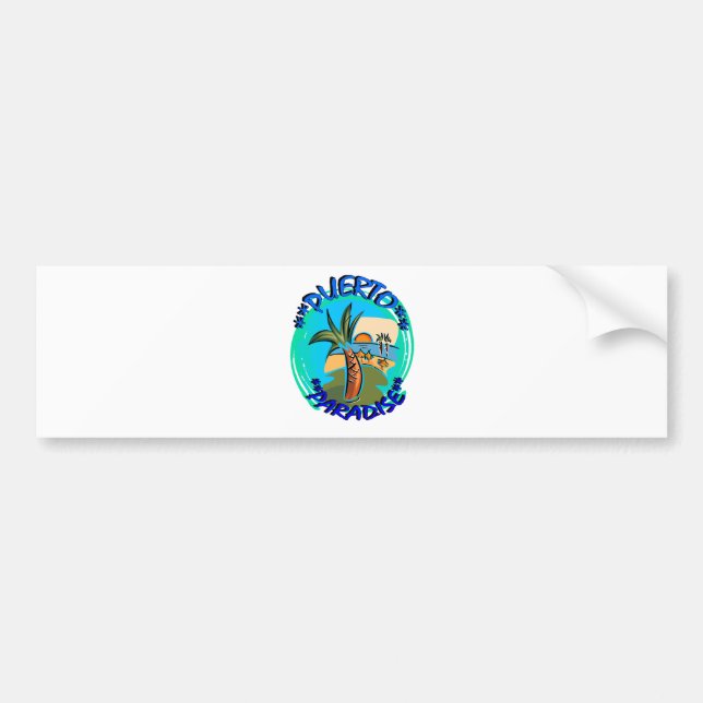 Puerto Paradise Bumper Sticker (Front)