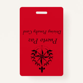 Puerto Paz - Driving Penalty Card (red) Badge