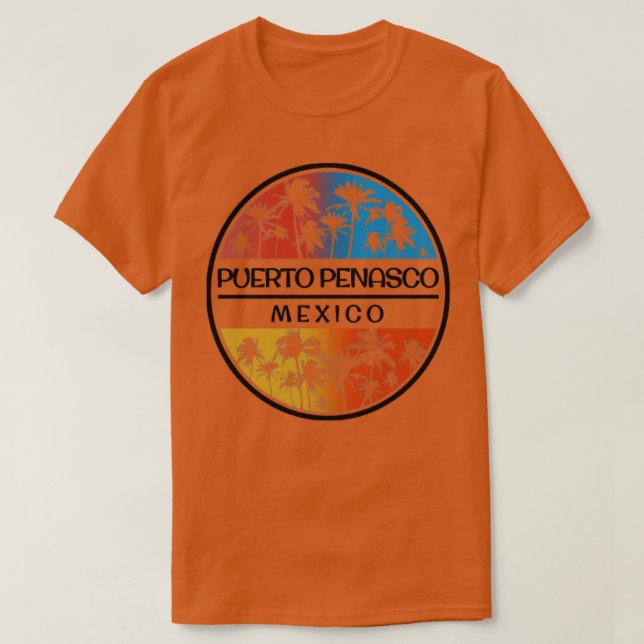 Puerto Penasco Rocky Point Mexico Palm Tree  T-Shirt (Design Front)