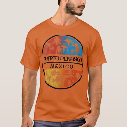 Puerto Penasco Rocky Point Mexico Palm Tree  T_Shirt