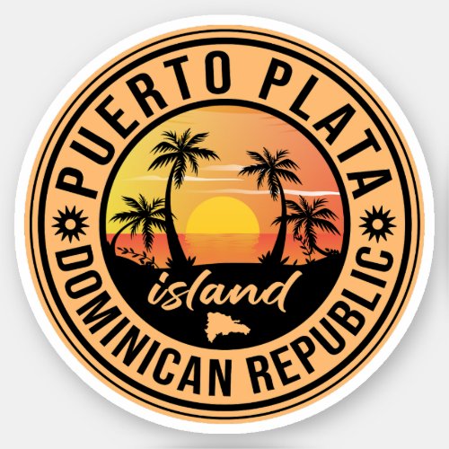 Puerto Plata Dominican republic Sticker