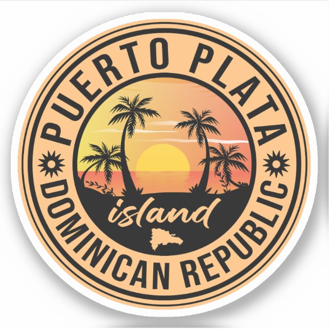Puerto Plata Dominican republic Sticker (Front)
