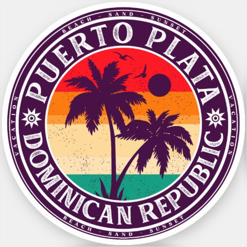 Puerto Plata Dominican republic  Sticker