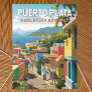 Puerto Plata Dominican Republic Travel Art Vintage Postcard