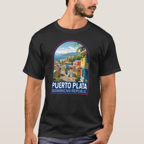 Puerto Plata Dominican Republic Travel Art Vintage T_Shirt
