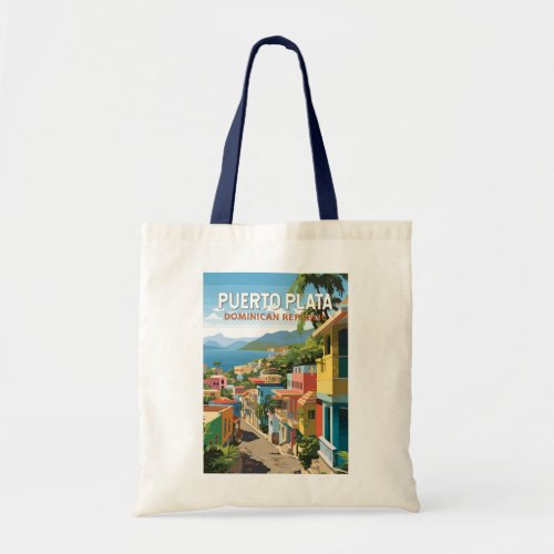 Puerto Plata Dominican Republic Travel Art Vintage Tote Bag