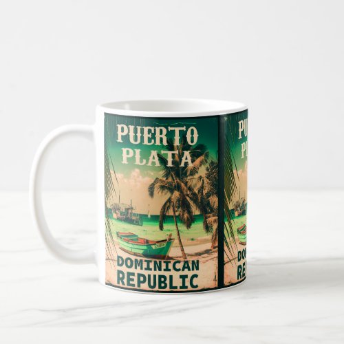 Puerto Plata Dominican Republic _ Vintage Souvenir Coffee Mug