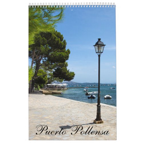 Puerto Pollensa Calendar single page upright