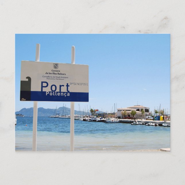 Puerto Pollensa (Port de Pollenca) Postcard (Front)