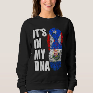 Puerto Rican And Salvadorian Mix Flag Sweatshirt