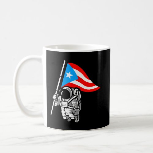 Puerto Rican Astronaut Boricua Flag Coffee Mug