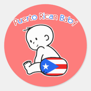 Puerto Rican Baby Classic Round Sticker