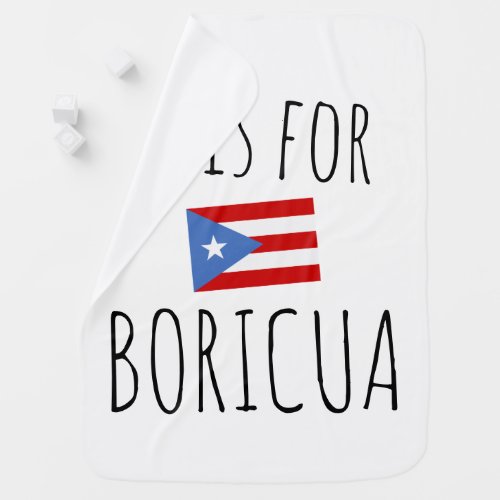 Puerto Rican Baby Flag Baby Blanket