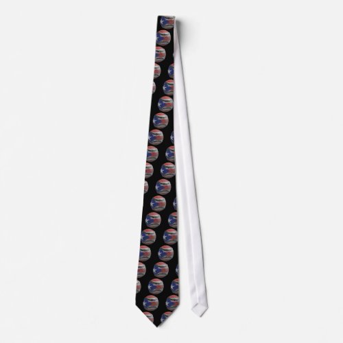 Puerto Rican Baseball Neck Tie