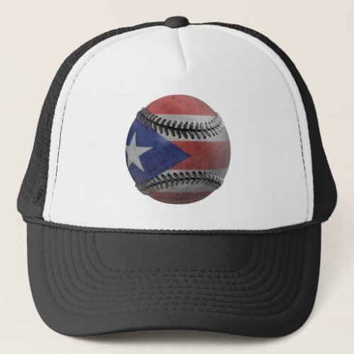 Puerto Rican Baseball Trucker Hat