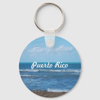 Puerto Rican Beach Keychain by GoingPlaces at Zazzle