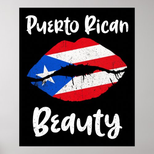 Puerto Rican Beauty Poster